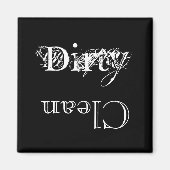 Sauber, schmutziger Magnet (Vorne)