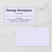 Sauber und Beruflich, mit dreileiligen Brücken Visitenkarte (Vorne/Hinten)