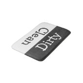 sauber und dreckig badematte (Schrägansicht)