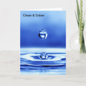 Sauber und nüchtern karte (Vorderseite)