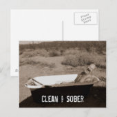 Sauber und nüchtern postkarte (Vorne/Hinten)