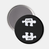 sauber und schmutzig magnet (Vorderseite/Rückseite)