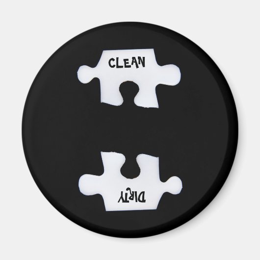 sauber und schmutzig magnet (Vorne)