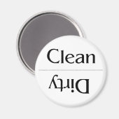 Sauber und schmutzig - Schlicht und einfach Magnet (Vorderseite/Rückseite)