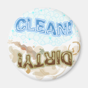 Sauber und schmutziger Magnet