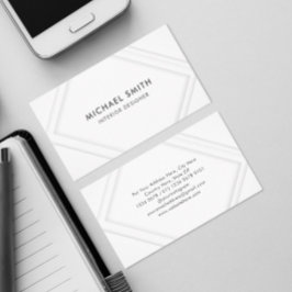 sauber weiß | Rectangle Frame Business Card Visitenkarte