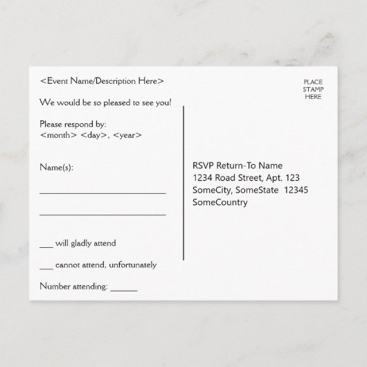 Saubere, angesehene Postkarte "uAwg" (Rückseite)