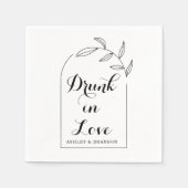 Saubere Arch Minimal Wedding Napkins Serviette (Vorderseite)