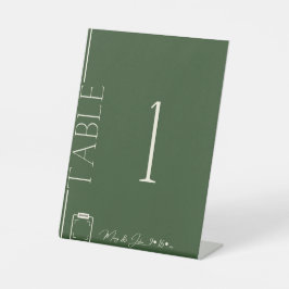 Saubere ästhetische Dunkelgrüne Hochzeitsstiftung  Sockelschild