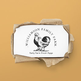 Saubere Bauern Markt Bio Hühnereier Visitenkarte