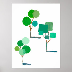 Saubere Bäume Poster