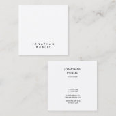 Saubere, Berufliche Designvorlage Quadratische Visitenkarte (Vorne/Hinten)