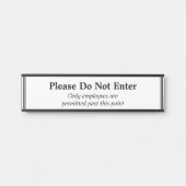 Saubere "Bitte nicht eintragen" Türzeichen Türschild (Vorderseite )