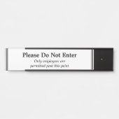 Saubere "Bitte nicht eintragen" Türzeichen Türschild (Vorderseite )