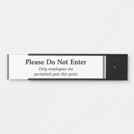 Saubere "Bitte nicht eintragen" Türzeichen Türschild (Vorderseite )