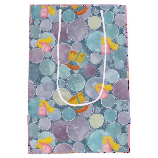 Saubere Blasen Mittlere Geschenktüte (Rückseite)