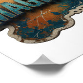 Saubere Blaue IMAGINE Poster (Ecke)
