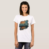 Saubere Blue IMAGINE Statement T-Shirt (Vorne ganz)