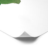 Saubere Blume, Vintage japanische Kunst Poster (Ecke)