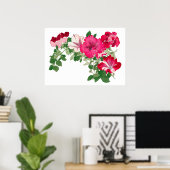 Saubere Blume, Vintage japanische Kunst Poster (Heimbüro)