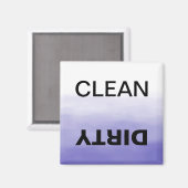 Saubere/dreckige Geschirrspülmaschine Lila Ombre Magnet (Vorderseite/Rückseite)