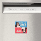 Saubere, dreckige Spülmaschine witzig Magnet (In Situ (Geschirrspüler))