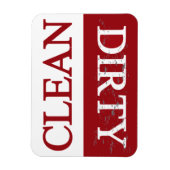 Saubere, dreckige Waschmaschine Magnet (Vertikal)