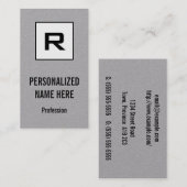 Saubere, einfache Business Manager-Visitenkarte Visitenkarte (Vorne/Hinten)