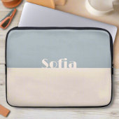 Saubere, einfache Mit Monogramm Bezeichnung Soft P Laptopschutzhülle