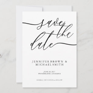 Saubere einfache Party-Signatur Save The Date