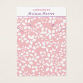 Saubere, einfache rosa Kette, Earring Display Card (Vorderseite)