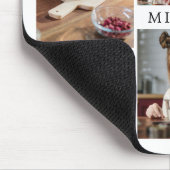 Saubere Elegante Familie 6 Foto Collage Mousepad (Ecke)