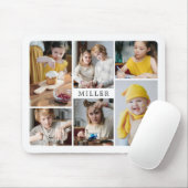 Saubere Elegante Familie 6 Foto Collage Mousepad (Mit Mouse)