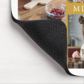 Saubere, elegante Gelbe Familie 6 FotoCollage Mousepad (Ecke)