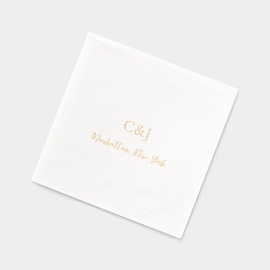 Saubere, elegante Hochzeit Servietten Mit Folie (Links)