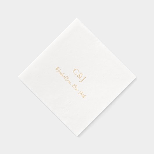 Saubere, elegante Hochzeit Servietten Mit Folie (Rechts)