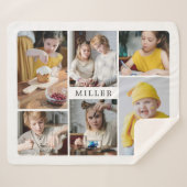 Saubere, elegante weiße Familie 6 Fotomaterial Sherpadecke (Vorderseite (Horizontal))