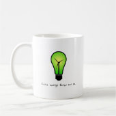 Saubere Energie-Birne - Tasse (Links)