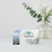 Saubere Energie | Power Grid Visitenkarte (Stehend Vorderseite)