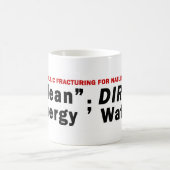 Saubere Energie; Schmutzige Wasser-Tasse Kaffeetasse (Mittel)