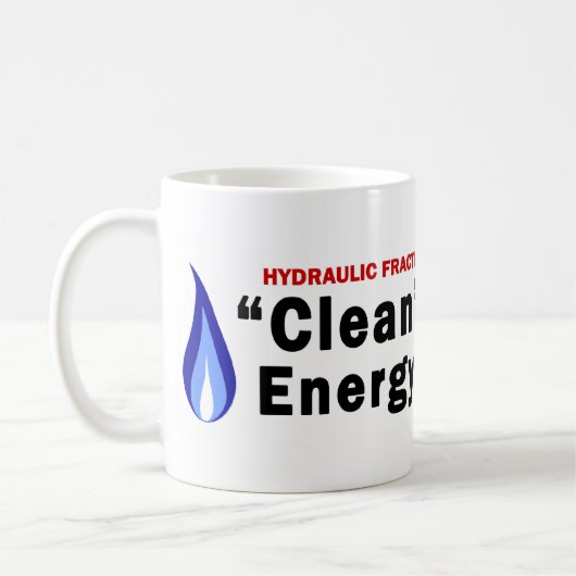 Saubere Energie; Schmutzige Wasser-Tasse Kaffeetasse (Links)