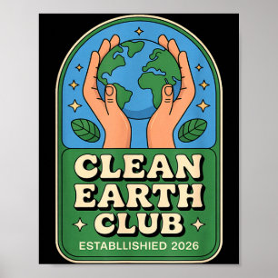 Saubere Erde Club - Eco Kids Umweltabzeichen Poster