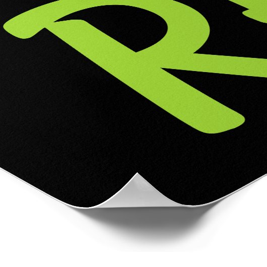 Saubere Erde - Gerecycelt Poster (Ecke)