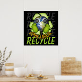 Saubere Erde - Recyceln Poster (Küche)