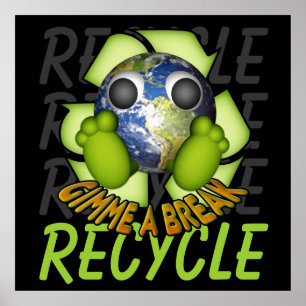 Saubere Erde - recyceln Sie Poster