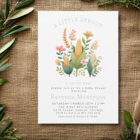 Saubere Farm Mais Ein Kleiner Spross Babyparty