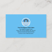 Saubere, fließende Gewässer Reinigung des Schwimmb Visitenkarte (Rückseite)