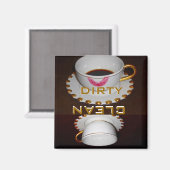 Saubere Geschirr Geschirrspülmaschine Magnet (Vorderseite/Rückseite)