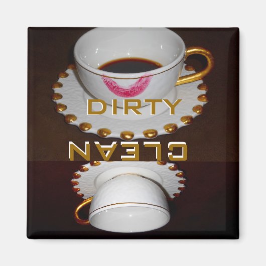 Saubere Geschirr Geschirrspülmaschine Magnet (Vorne)