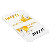 Saubere Geschirr / schmutzige Geschirr Corgi (4x6) Magnet (Rechte Seite)